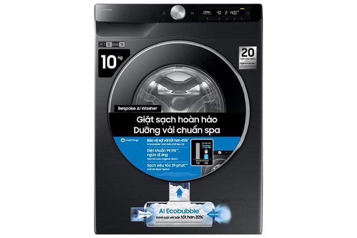 Máy giặt Samsung AI EcoBubble Inverter 10 kg WW10DG6U34LBSV